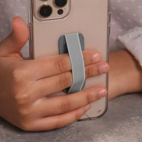 Sujetador metálico para celular Plateado