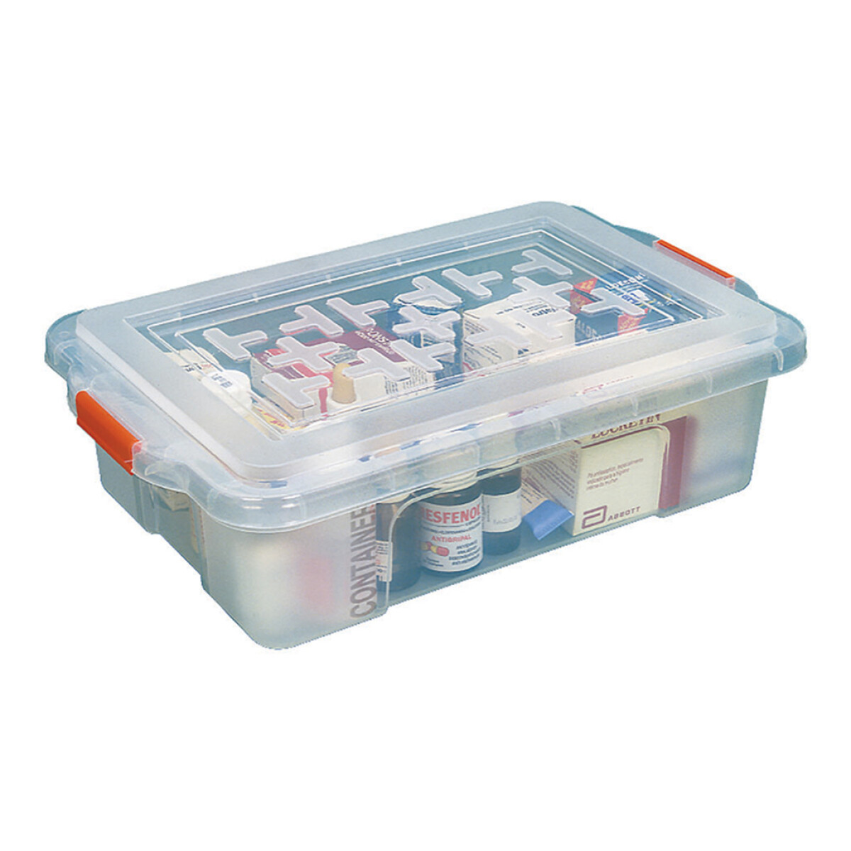 CAJA ORGANIZADORA 8.4LTS 40X26X12CM TRANSP 