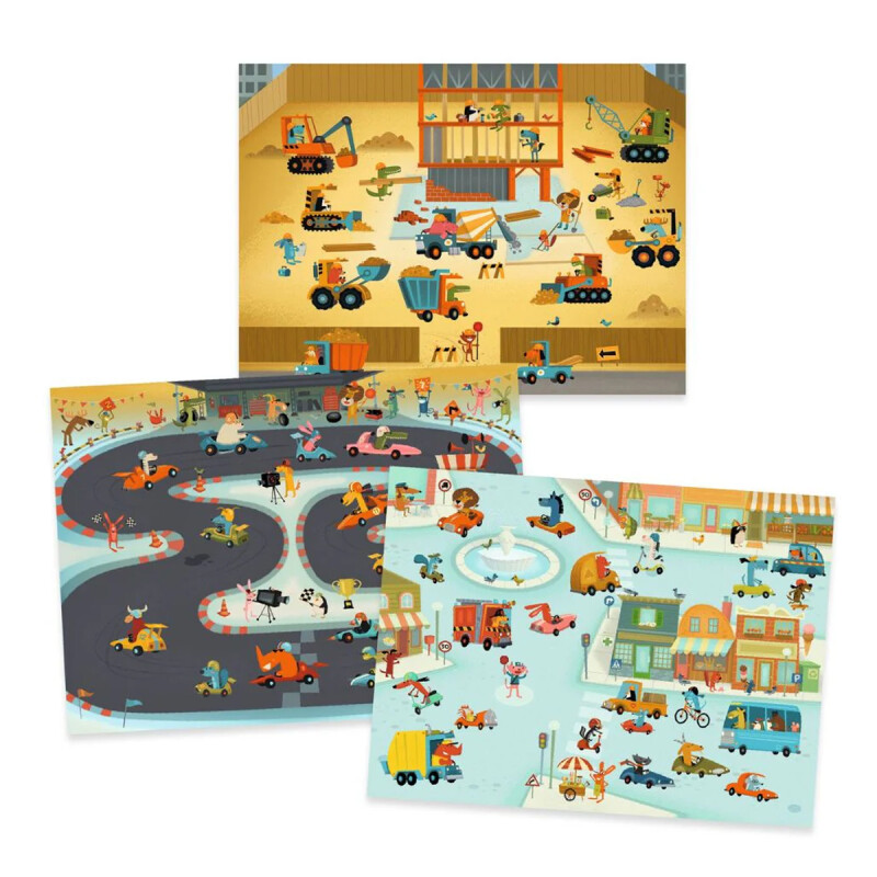 Stickers transferibles Rub on - Asfalto Djeco Stickers transferibles Rub on - Asfalto Djeco