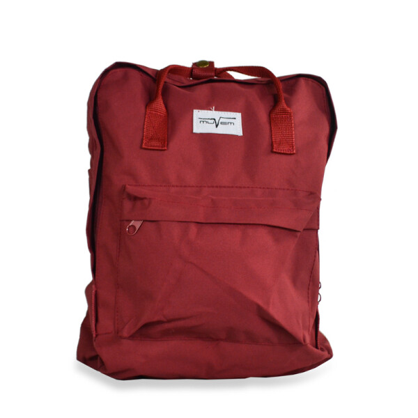 Mochila Muvem con Cierre y Asas G1-11-11740-8 Rojo