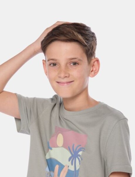 REMERA ESTAMPADA Verde