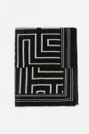 Pashmina geométrico negro