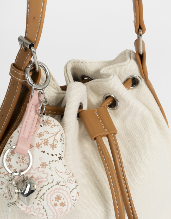 Saca Cartera Saca Con Charm - Blanco Crudo