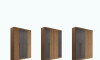 Ropero Buriti 4 Puertas - Linea Fit Marron/Grafito