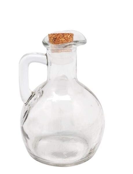 ACEITERA VIDRIO TAPA CORCHO 180ML D7.5XH13CM ACEITERA VIDRIO TAPA CORCHO 180ML D7.5XH13CM