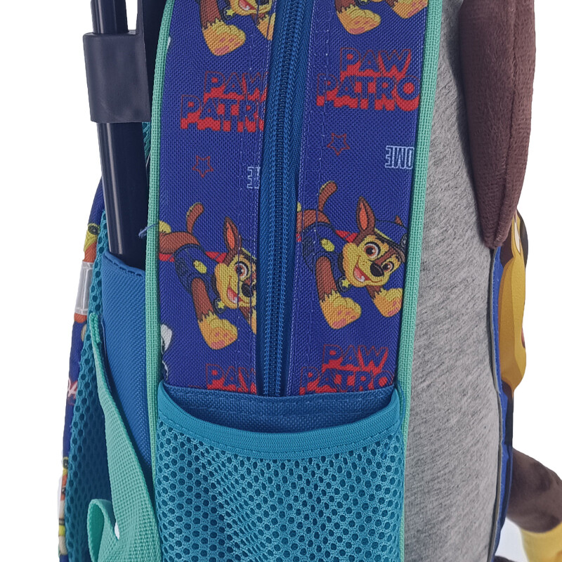 Mochila Carro Paw Patrol 3D Azul - Gris