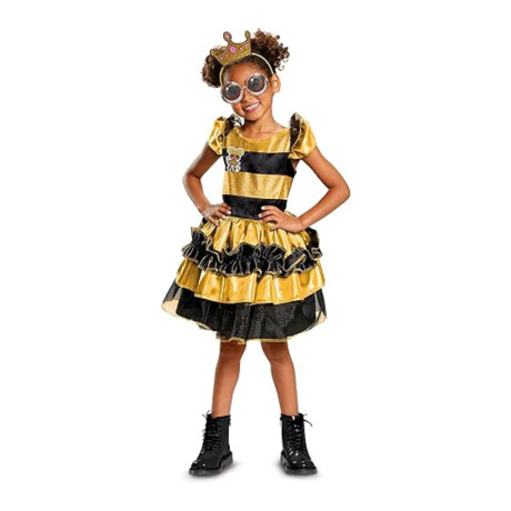 Disfraz Infantil 10577M Lol Queen Delux Universo Binario AMARILLO-NEGRO