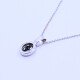 Colgante oro 18k blanco y zafiro azul oval. Colgante oro 18k blanco y zafiro azul oval.