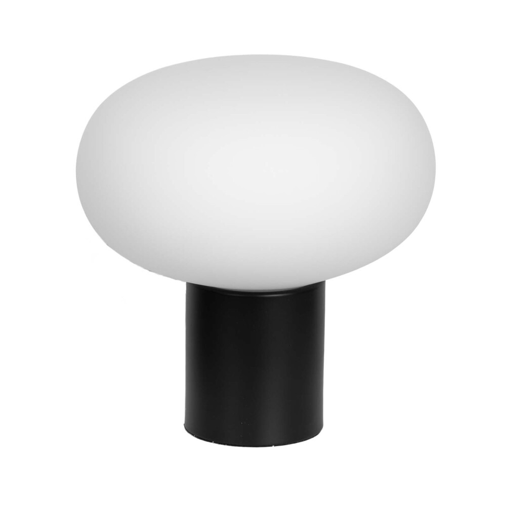 LÁMPARA DE MESA METAL-Y-VIDRIO NEGRO ML251005/6