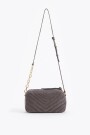 BANDOLERA LIPSTICK SUEDE Gris