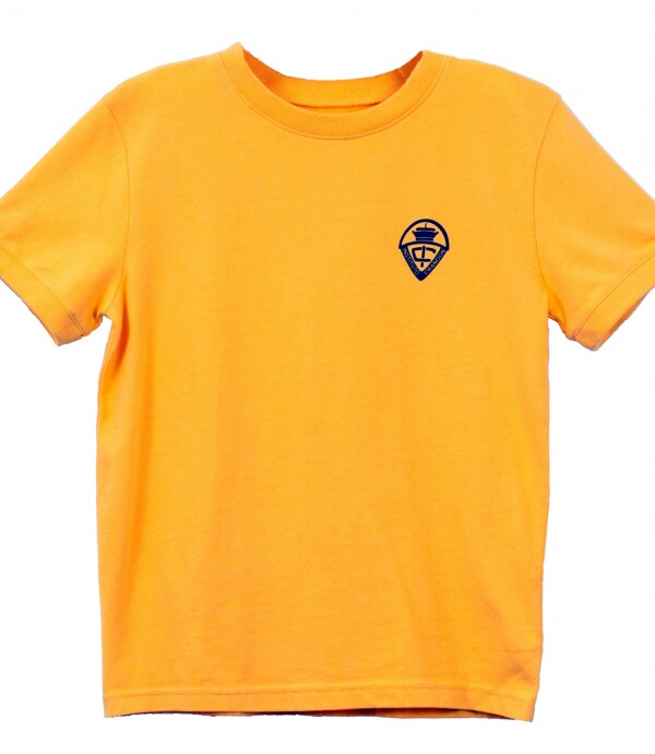 T-shirt Inicial manga corta Crandon Amarillo