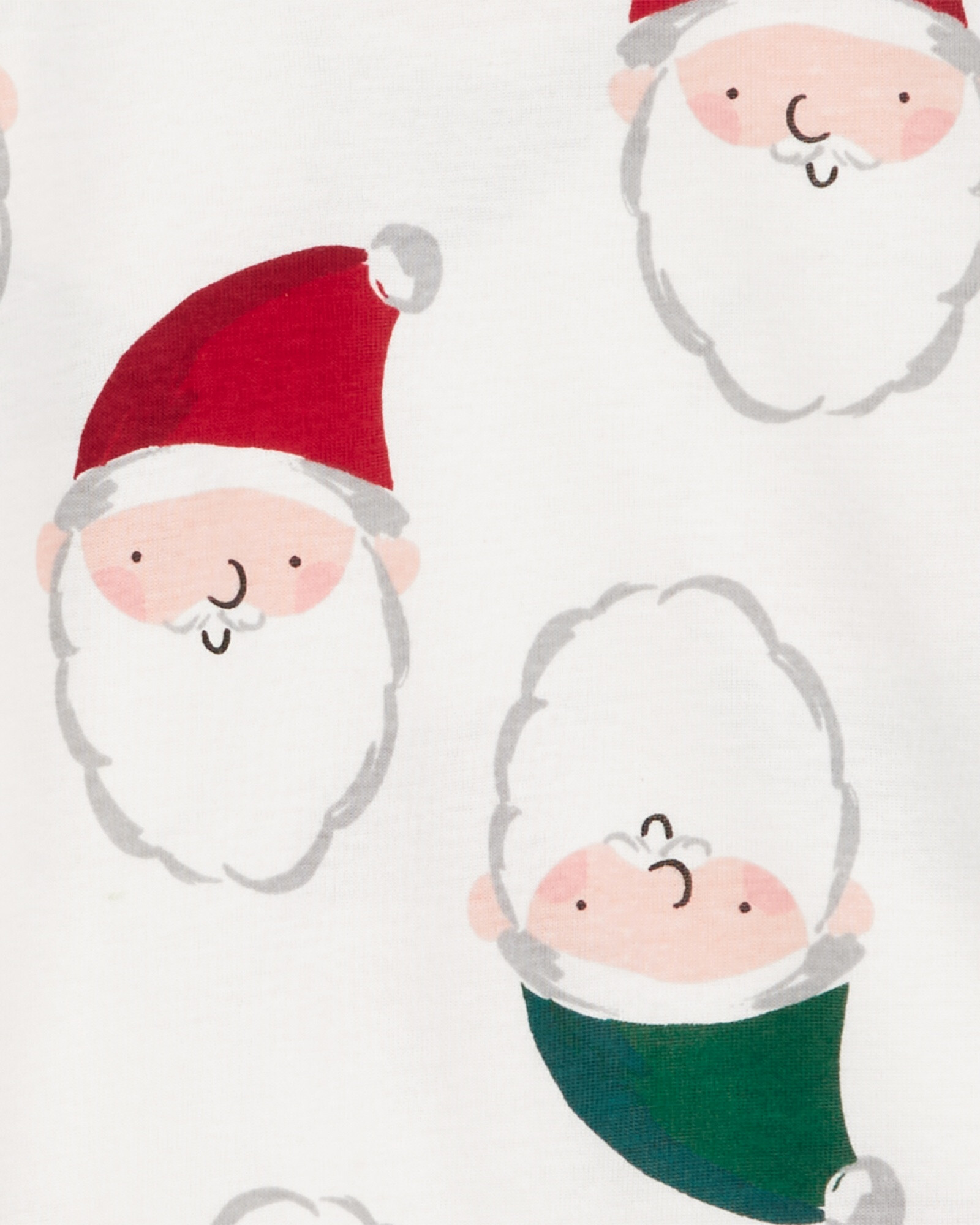 Pijama dos piezas de algodón, pantalón y remera, diseño navideño. Talles 2-5T Sin color