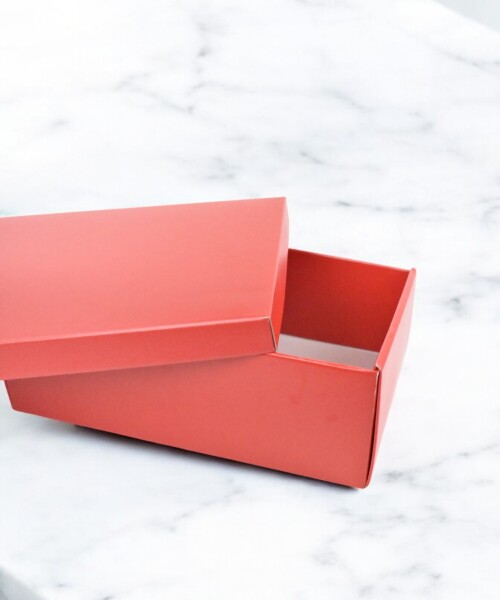 Caja+tapa easy 38x26x13 cm. LINO ROSSO