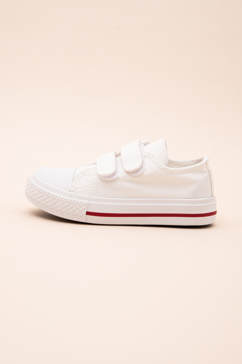 Calzado canvas con velero Blanco