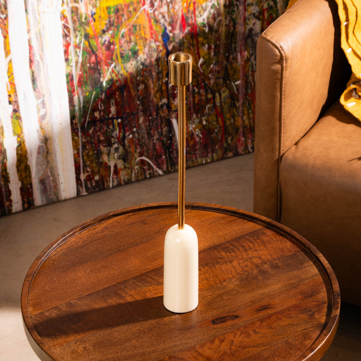 Candelabro Tilo, crema 