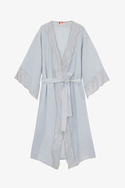 KIMONO ENCAJE Gris