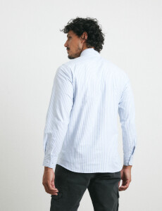 012684 CAMISA HARRY Celeste/blanco