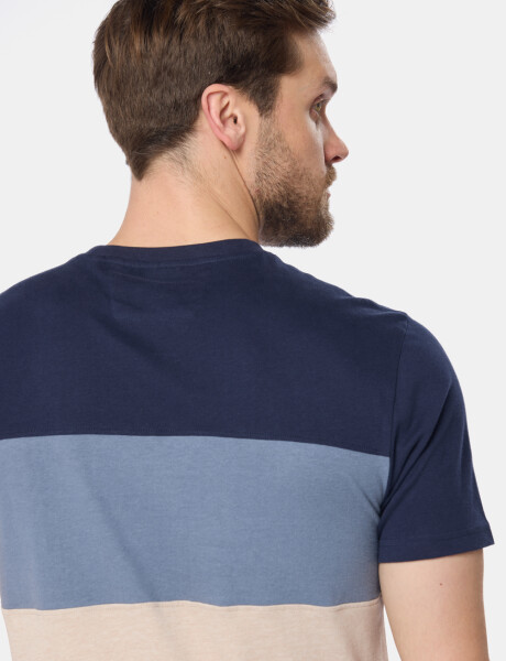 REMERA RAYADA Piedra