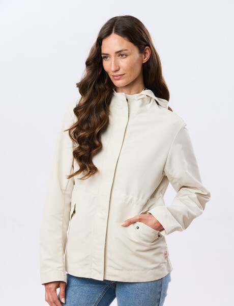 CAMPERA CON CAPUCHA Crudo