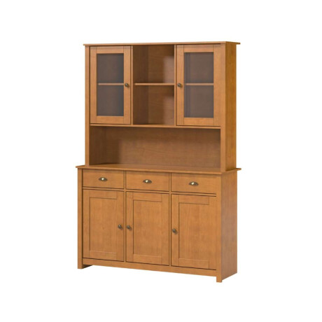 Cristalero 5 Puertas 3 Cajones Li­nea Colonial Freijo