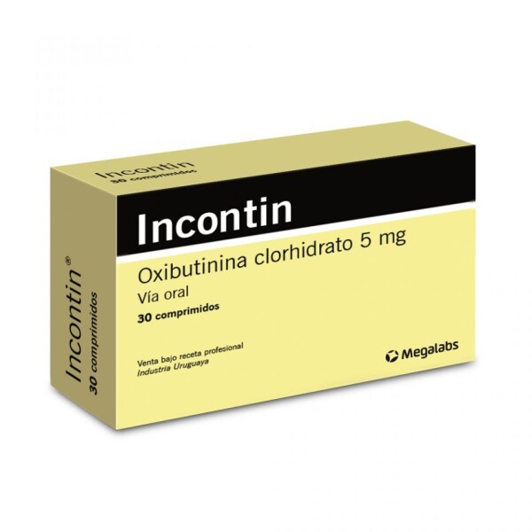 Incontin 5 mg 30 Tabletas - Megalab Incontin 5 mg 30 Tabletas - Megalab