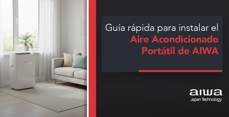 Guía rápida para instalar el Aire Acondicionado Portátil de AIWA paso a paso
