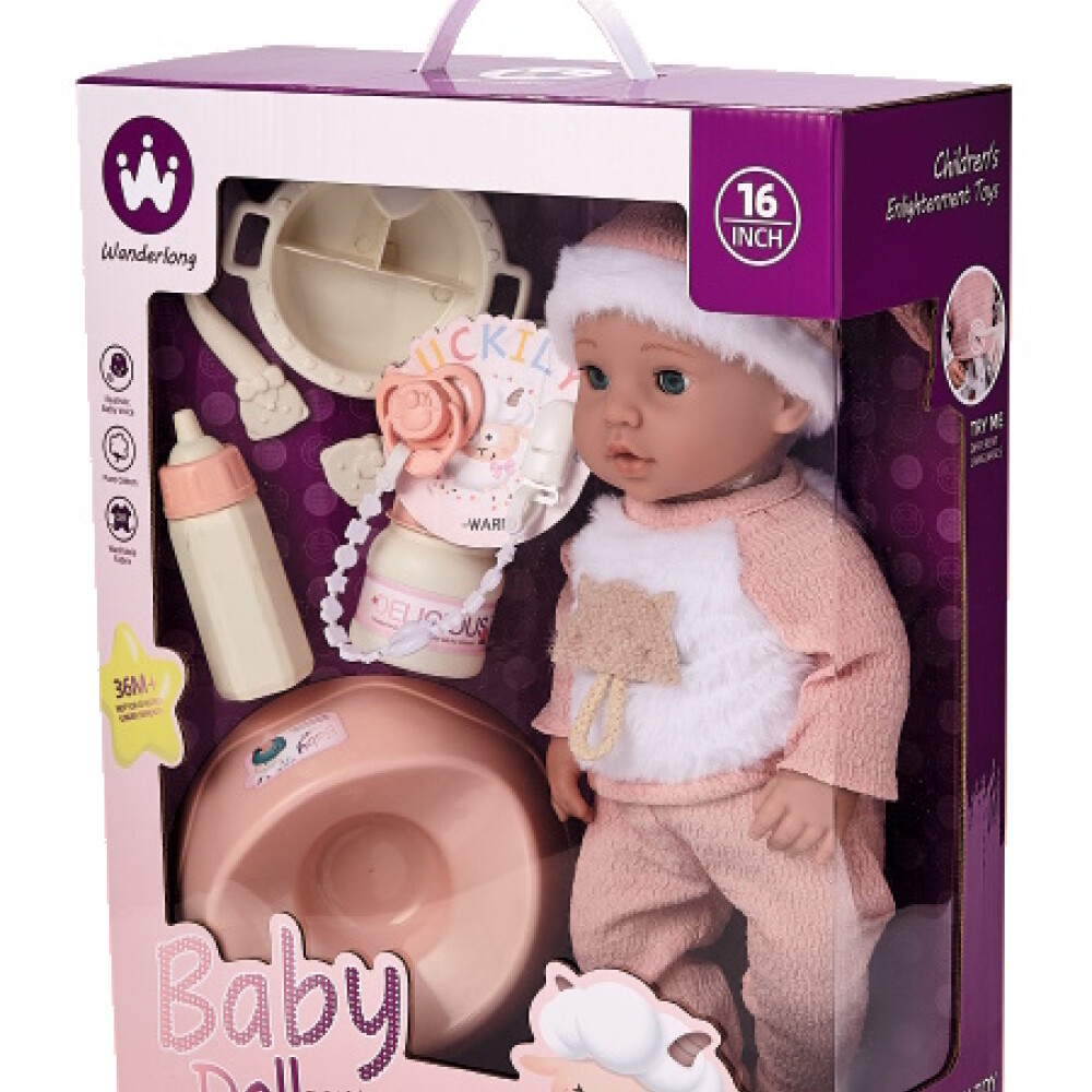 Bebote muñeca Newborn 41 cm con accesorios pelela Bebote muñeca Newborn 41 cm con accesorios pelela