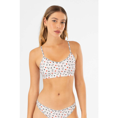 Bralet snoopy comfort Blanco