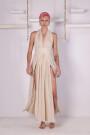 VESTIDO LARGO Crema