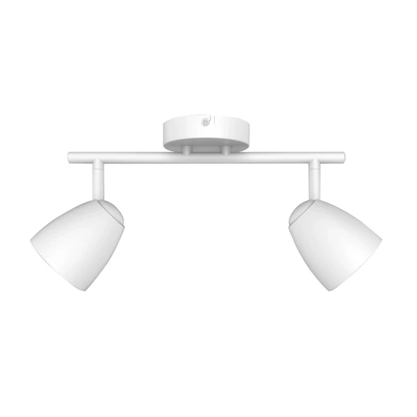 Spot de techo blanco tipo varal 2 luces Spot de techo blanco tipo varal 2 luces
