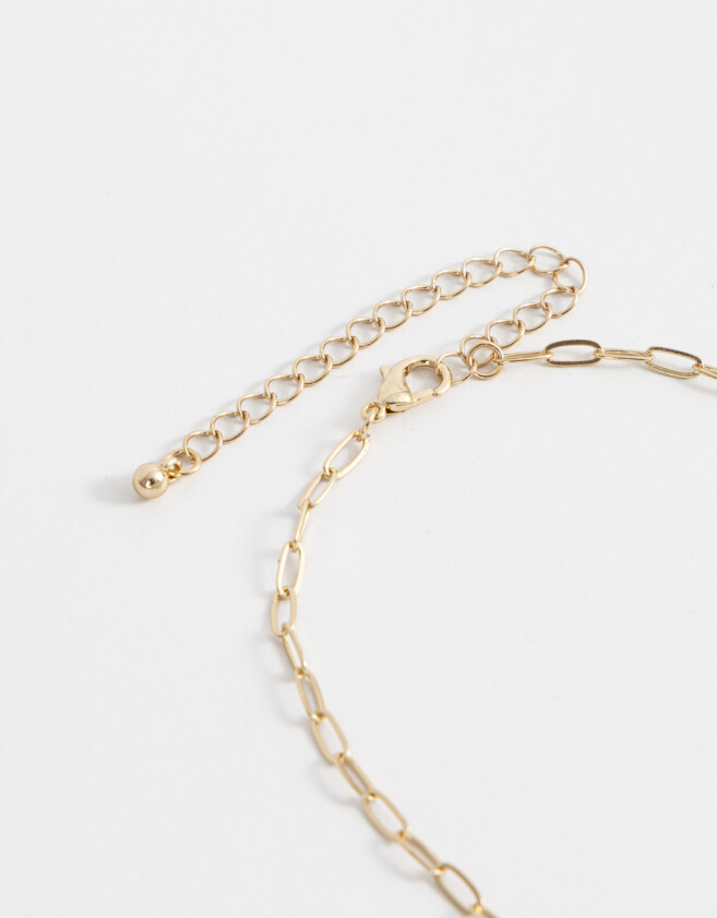 Collares Cortos Soles Collar Corto Metal Sun And Spirals - Dorado