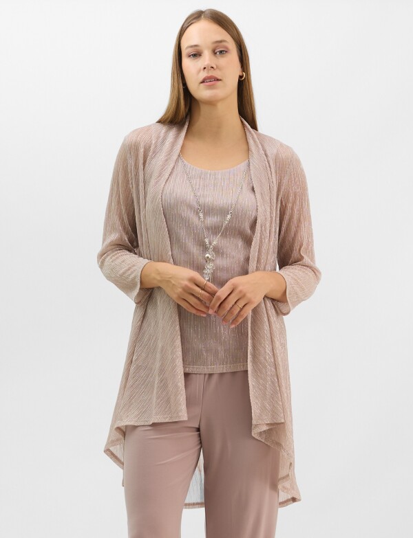 Set Musculosa, Chaqueta & Pantalon ROSA OSCURO