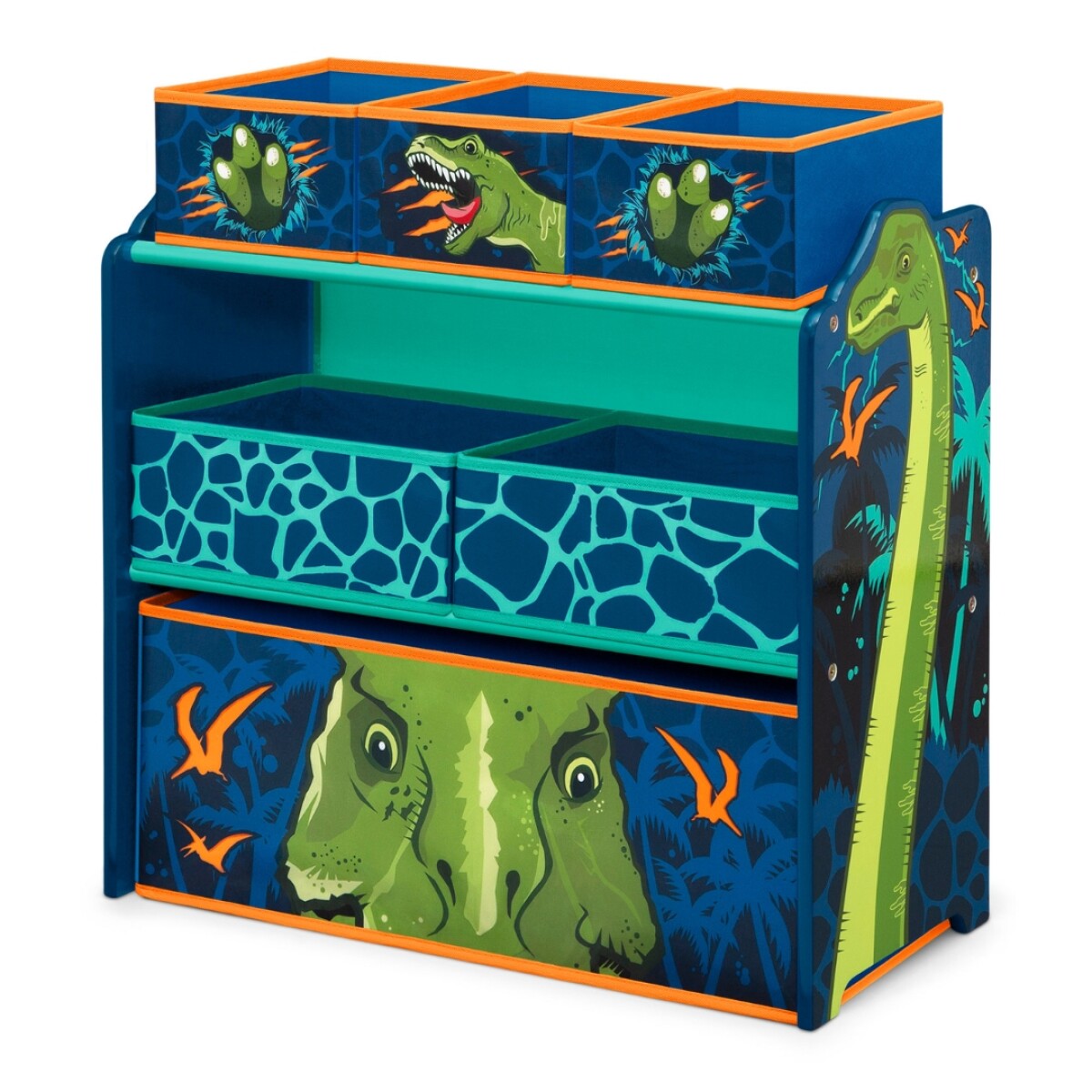 Organizador dinosaurio con 6 compartimentos - AZUL 