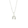 Conjunto Herradura - Plata 925 - Piedra Nácar- CJ3008 Conpiedra