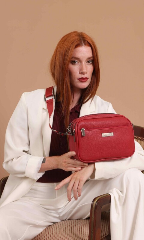 BANDOLERA MORRAL FRESIA ROJO