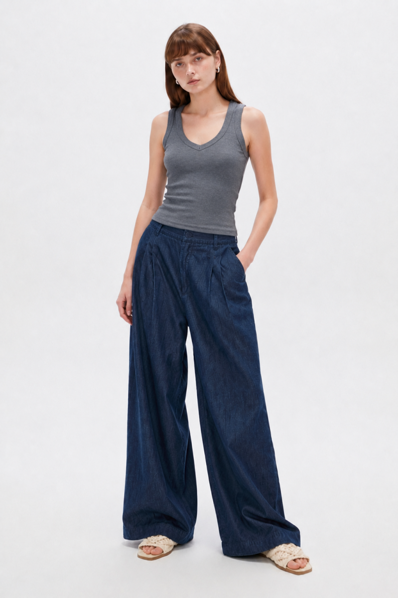 Musculosa Spitw - Gris Melange Oscuro 