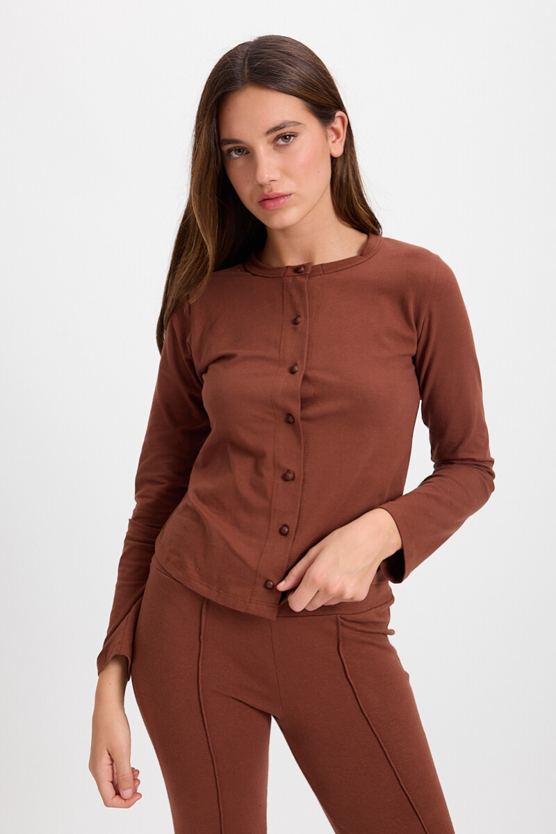Blusa Hook Marron