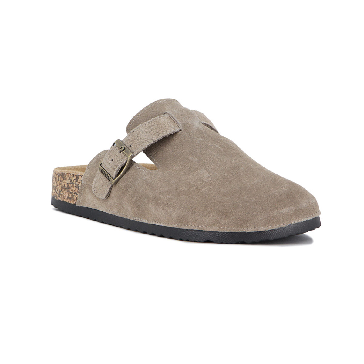 Country Zueco Hombre Una Tira C/ Hebilla - Taupe - Taupe 