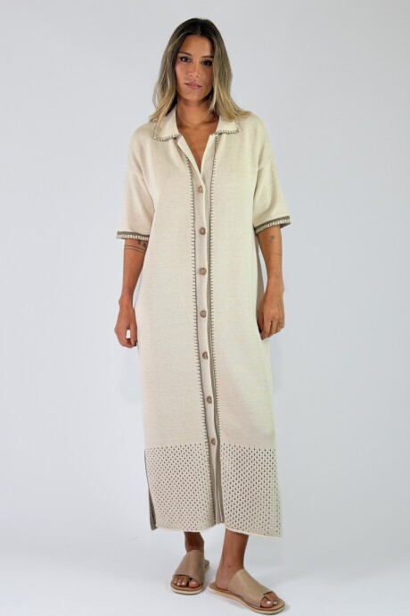 VESTIDO GRAVIOLA Crudo