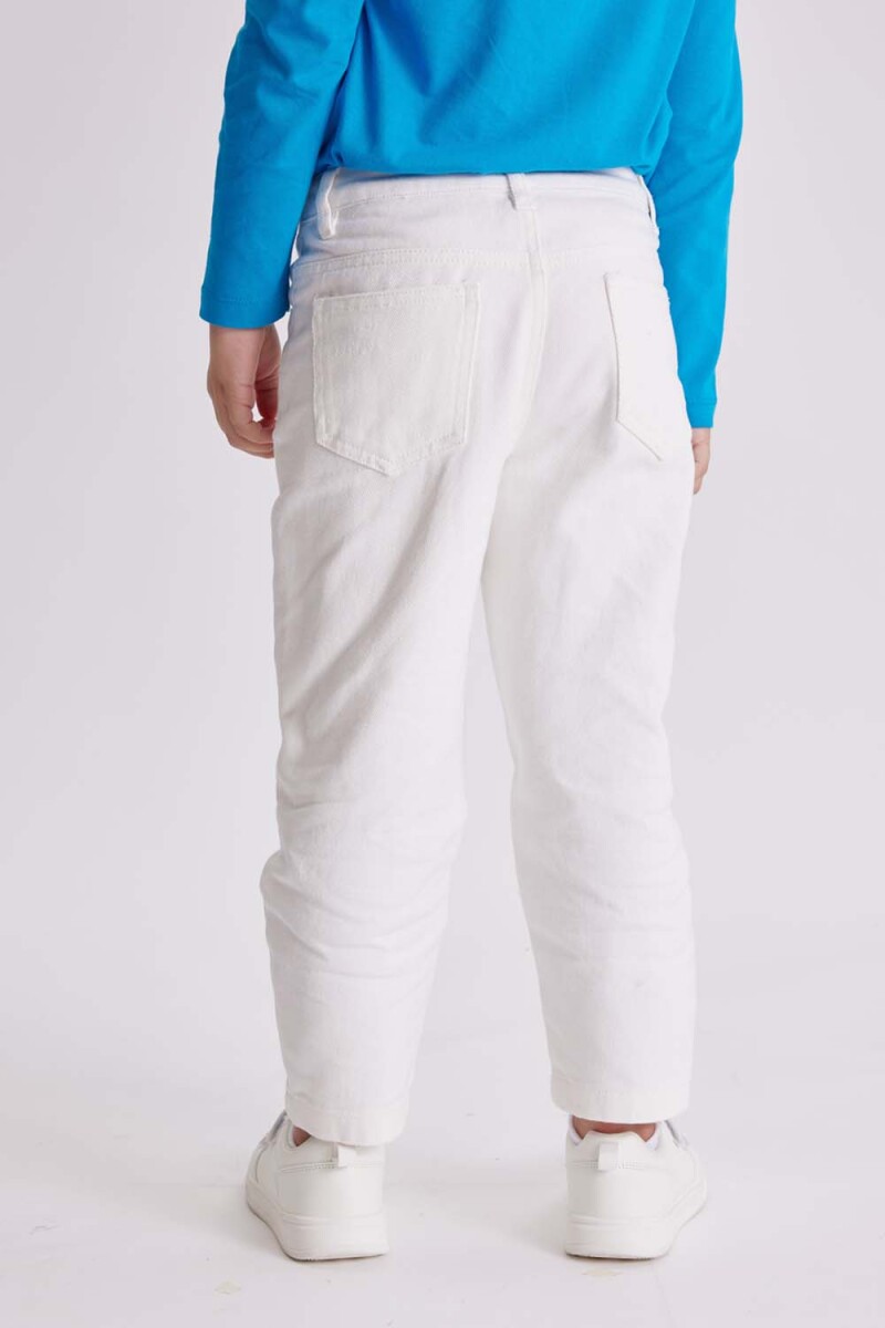 Pantalón de jean slouchy Blanco