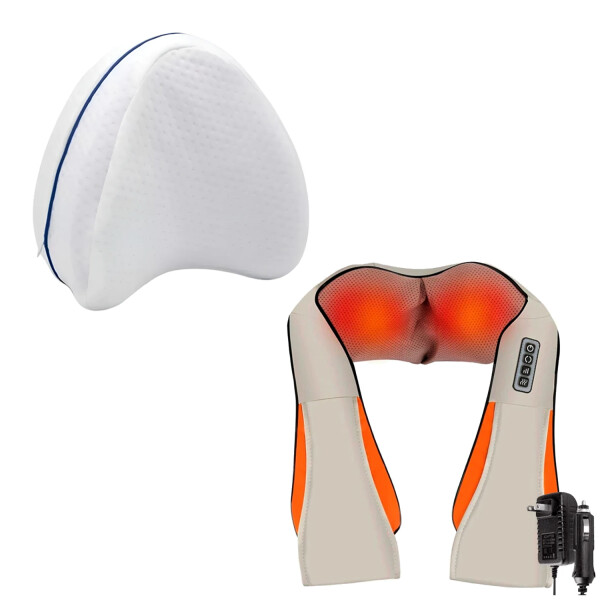 Combo Masajeador De Cuello Shaitsu + Almohada Piernas PK COMBO SHIATSU + ALMOHADA PARA PIERNAS