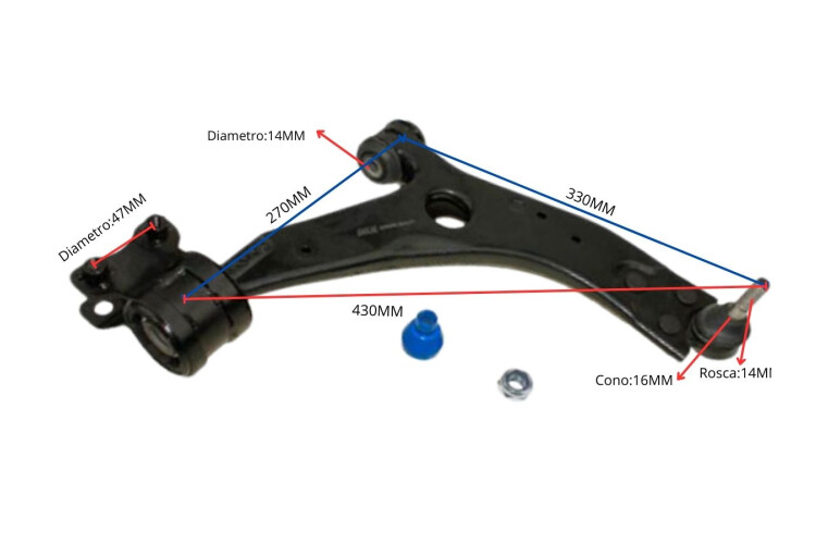 Parilla De Suspension Delantera Ford Focus 05-12 Der Parilla De Suspension Delantera Ford Focus 05-12 Der