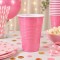 Vaso 350ml Diferentes colores x50un Rosado