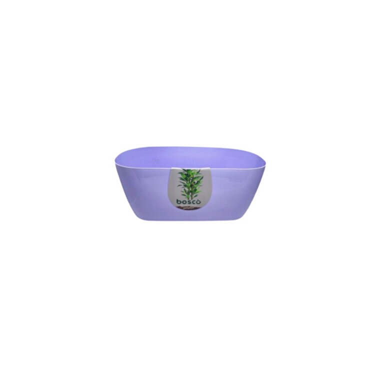 MACETA JARDINERA RECTANGULAR MACCHIA 32CM AZUL