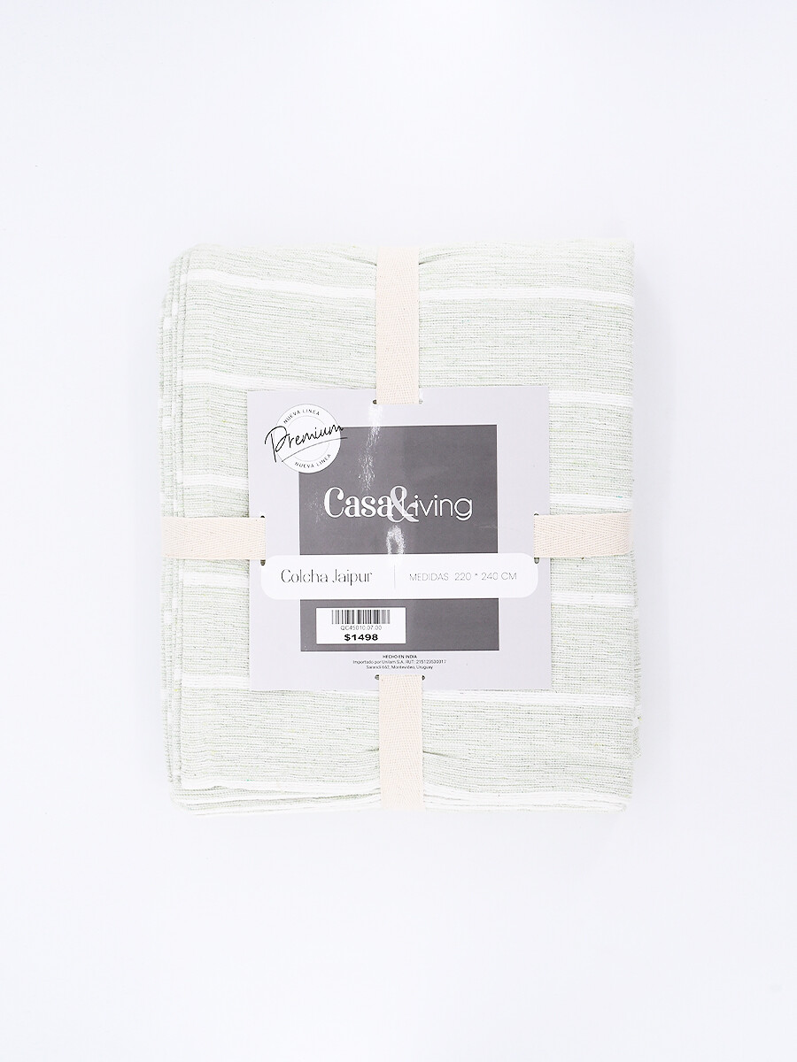 COLCHA JAIPUR - VERDE 
