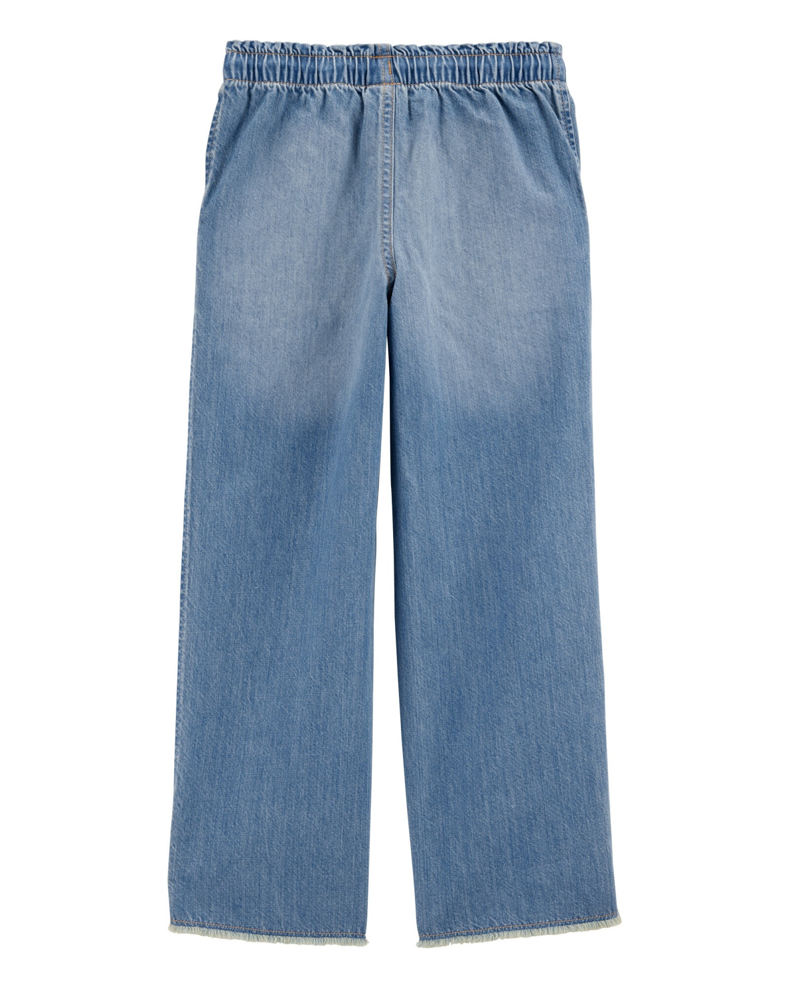 Pantalón jean con pierna ancha Sin color