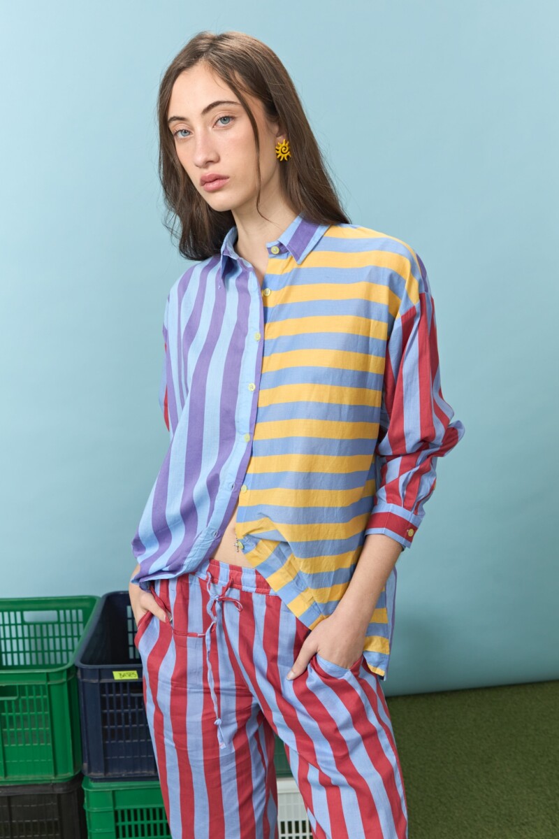 Camisa rayada yorugua multicolor