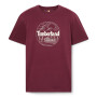 Polo Mountain Graphic Manga Corta Hombre Burgundy