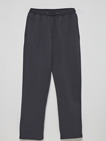 Pantalón deportivo recto Gris Oscuro