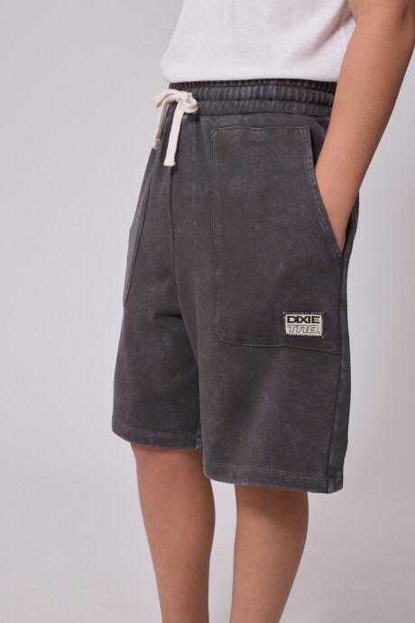 BERMUDA FELPA AMIR TEEN DIXIE Gris Oscuro